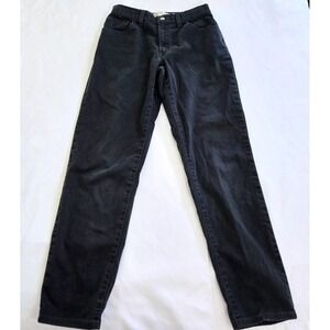 VTG Levi's 550 Jeans Black Relaxed Fit Tapered Leg Women's Size 8M Cotton Blend